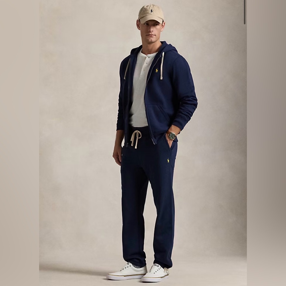 NWT Polo Ralph Lauren Men’s Fleece Sweatpants Cruise Navy  Size XL